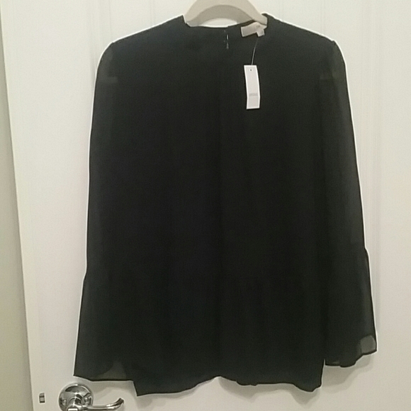 LOFT Tops - LOFT Black High Neck Shirt